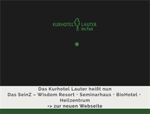 Tablet Screenshot of kurhotel-lauter.de